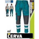 Cerva MAX NEO GREEN reflex pamut technikai deréknadrág - munkaruha