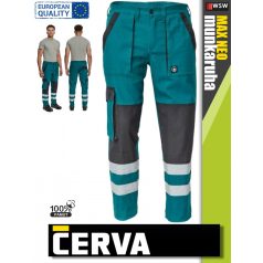   Cerva MAX NEO GREEN reflex pamut technikai deréknadrág - munkaruha