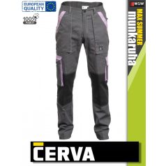   Cerva MAX SUMMER LADY GREY pamut női technikai deréknadrág - munkaruha
