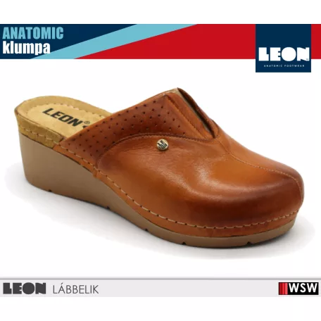 Leon ANATOMIC 1002 BROWN komfort női klumpa