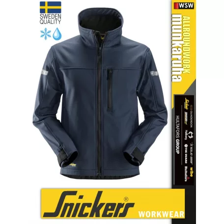 Snickers ALLROUNDWORK NAVY technikai polárbélésű softshell kabát - munkaruha