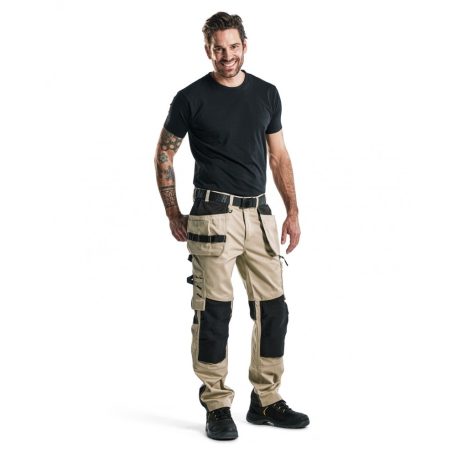 Blåkläder CRAFTSMEN X1555 BLACKYELLOW kevertszálas technikai deréknadrág - Blakleder munkaruha