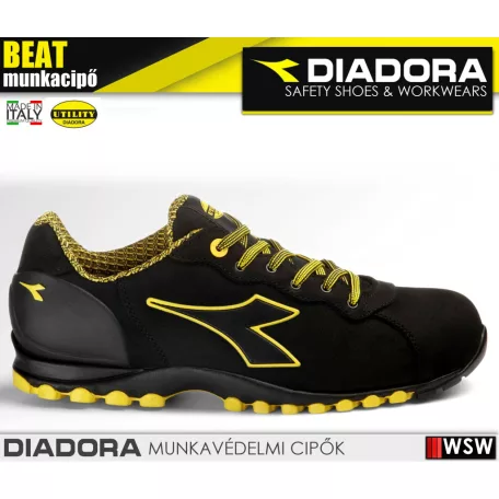 Diadora BEAT DA2 BLACK S3S technikai munkabakancs - munkacipő