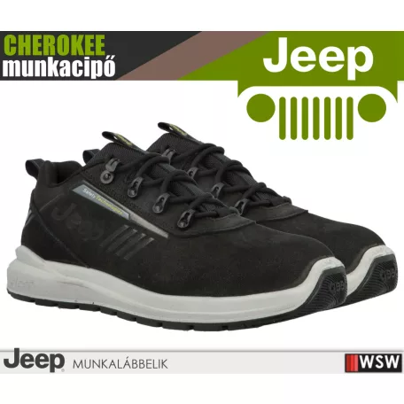 Jeep CHEROKEE BLACK S3L technikai fémmentes prémium munkacipő - munkabakancs