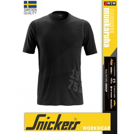 Snickers FLEXIWORK BLACK technikai stretch póló - munkaruha