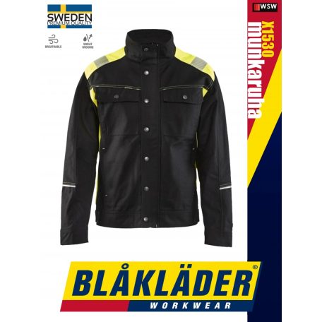 Blåkläder CRAFTSMEN X1500 BLACK pamut technikai munkakabát - Blakleder munkaruha
