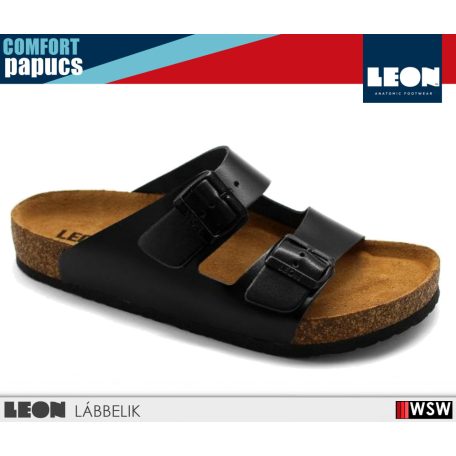 Leon COMFORT 4703 BLACK komfort férfi papucs