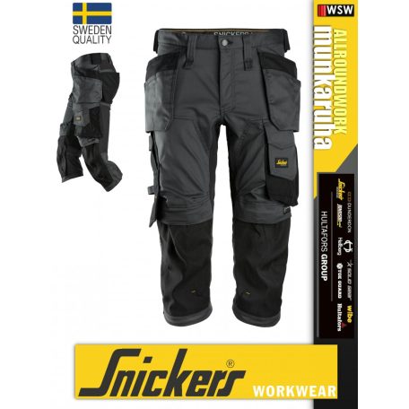 Snickers ALLROUNDWORK STEELGREY strech slim fit prémium rövidnadrág - munkaruha