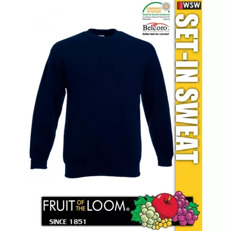 Fruit of the Loom SET-IN unisex pulóver