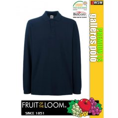   Fruit of the Loom PREMIUM LS piqué galléros hosszúujjú póló