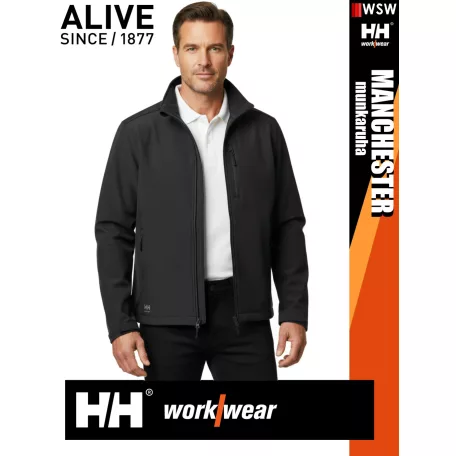 Helly Hansen MANCHESTER EBONY prémium technikai férfi softshell kabát - munkaruha