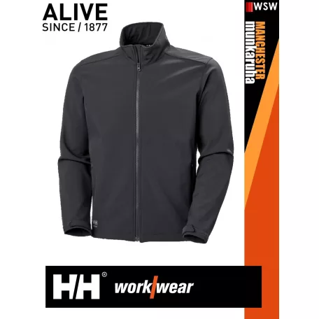 Helly Hansen MANCHESTER EBONY prémium technikai férfi softshell kabát - munkaruha