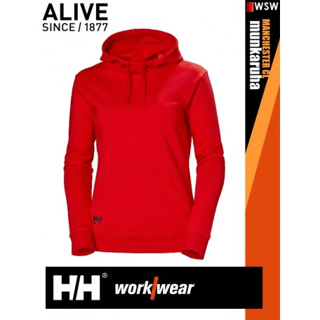 Helly Hansen MANCHESTER ALERTRED classic prémium kapucnis női pulóver - munkaruha