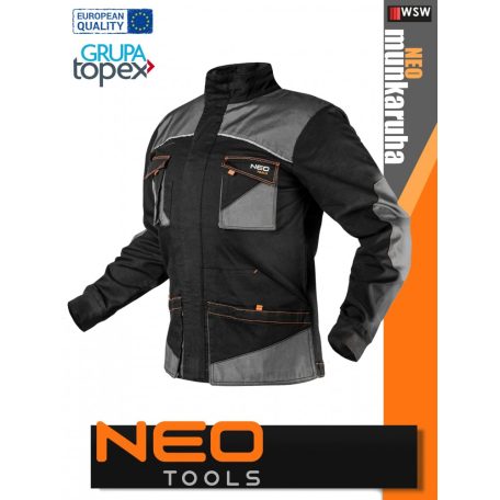 Neo Tools HD ORANGEBLACK technikai kopásálló munkakabát - munkaruha