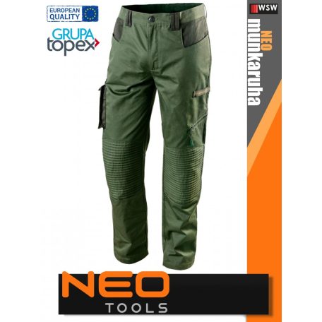 Neo Tools CAMO GREEN pamutgazdag technikai deréknadrág - munkaruha