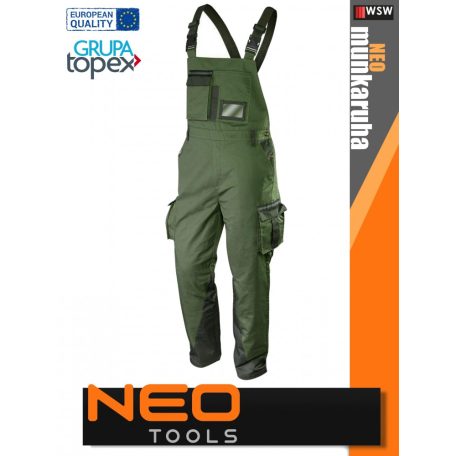 Neo Tools CAMO GREEN pamutgazdag technikai kantátosnadrág - munkaruha