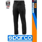 Sparco TECH BLACK prémium technikai stretch pamutgazdag derék munkanadrág - munkaruha
