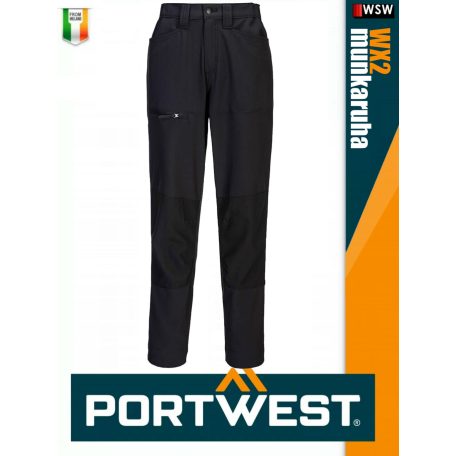 Portwest WX2 BLACK technikai strech rugalmas deréknadrág - munkaruha