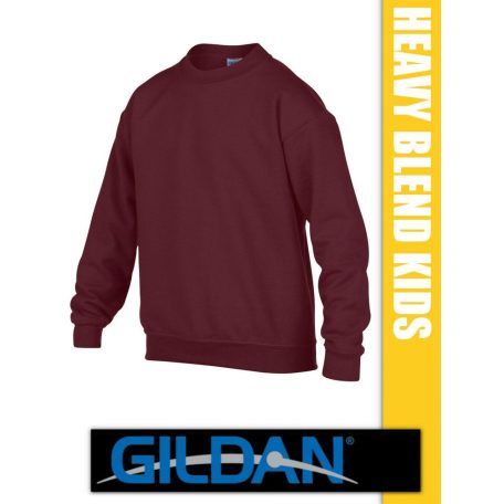 Gildan Heavy Blend Crewneck hosszúujjú gyerek unisex pulóver