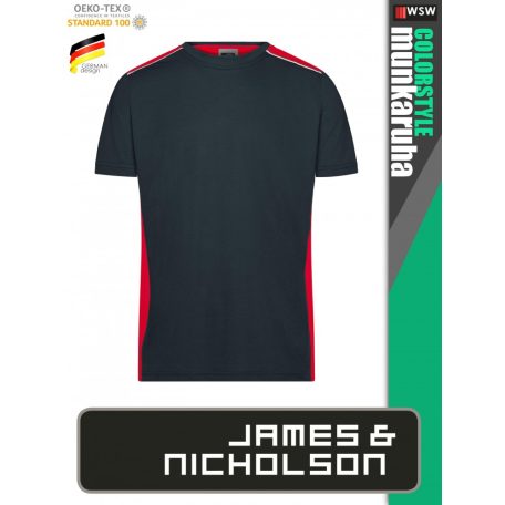 James & Nicholson COLORSTYLE CARBON technikai kétszínű póló - munkaruha