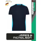 James & Nicholson COLORSTYLE NAVY technikai kétszínű póló - munkaruha