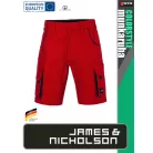 James & Nicholson COLORSTYLE BLACK technikai pamutgazdag rövidnadrág - munkaruha