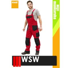   WSW SETENTA RED technikai kevertszálas kantáros munkanadrág - munkaruha