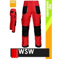   WSW SETENTA RED technikai kevertszálas derekas munkanadrág - munkaruha