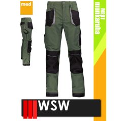   WSW SETENTA OLIVE technikai kevertszálas derekas munkanadrág - munkaruha