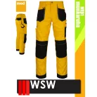 WSW SETENTA YELLOW technikai kevertszálas derekas munkanadrág - munkaruha