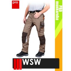   WSW NIAGARA BEIGE technikai kevertszálas derekas prémium munkanadrág - munkaruha