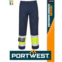   Portwest MODAFLAME NAVY technikai ív és lángálló láthatósági nadrág - munkaruha