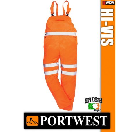 Portwest HI-VIS jólláthatósági kantárosnadrág - munkaruha