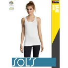 Sol's JANE WHITE környakas női pamut trikó - 150 g/m2