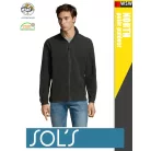 Sol's NORTH CHARCOALGREY zippzáros polár férfi pulóver - 300 g/m2