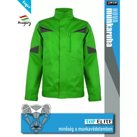 Top Elite NOVA GREEN kevertszálas technikai munkakabát - munkaruha