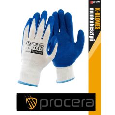   Procera X-LATOS BLUE kombinált mártott latex munkakesztyű - egyéni védőeszköz