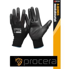   Procera X-TOUCH BLACK kombinált mártott pu munkakesztyű - egyéni védőeszköz