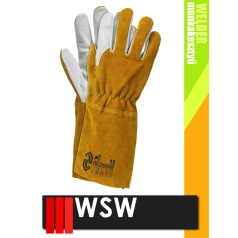 WSW HONEYBEE bőr technikai hegesztő 100C-ig hőálló kecskebőr munkakesztyű - 12 pár/csomag