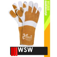 WSW YELLOWTATTOO bőr technikai hegesztő 100C-ig hőálló kecskebőr munkakesztyű - 12 pár/csomag   WSW YELLOWTATTOO bőr technikai hegesztő 100C-ig hőálló kecskebőr munkakesztyű - 12 pár/csomag