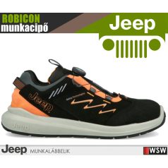 Jeep RUBICON BLACK S3L technikai fémmentes önbefűzős prémium munkacipő - munkabakancs   Jeep RUBICON BLACK S3L technikai fémmentes önbefűzős prémium munkacipő - munkabakancs