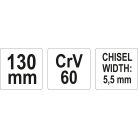 Yato CRV60 laposvéső-keresztvágó 5,5 mm - szerszám