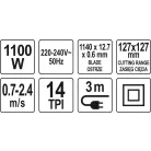 Yato elektromos szalagfűrész 1100W - elektromos kisgép