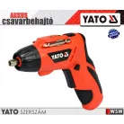 Yato akkumulátoros csavarbehajtó 3,6V - 3,0 Nm - elektromos kisgép