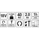 Yato MABUCHI akkumulátoros fúrócsavarozó 18V - 40Nm - elektromos kisgép