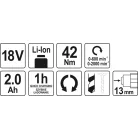 Yato akkumulátoros fúrócsavarozó 12V - 42 Nm - elektromos kisgép