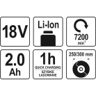 Yato akkumulátoros szegélynyíró 18V - elektromos kisgép