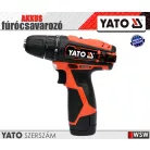 Yato akkumulátoros fúrócsavarozó 12V - 30 Nm - elektromos kisgép