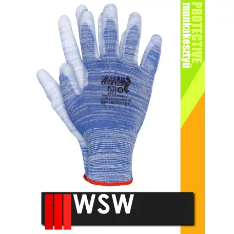 WSW ZIG BLUE mártott munkakesztyű - 12 pár/csomag